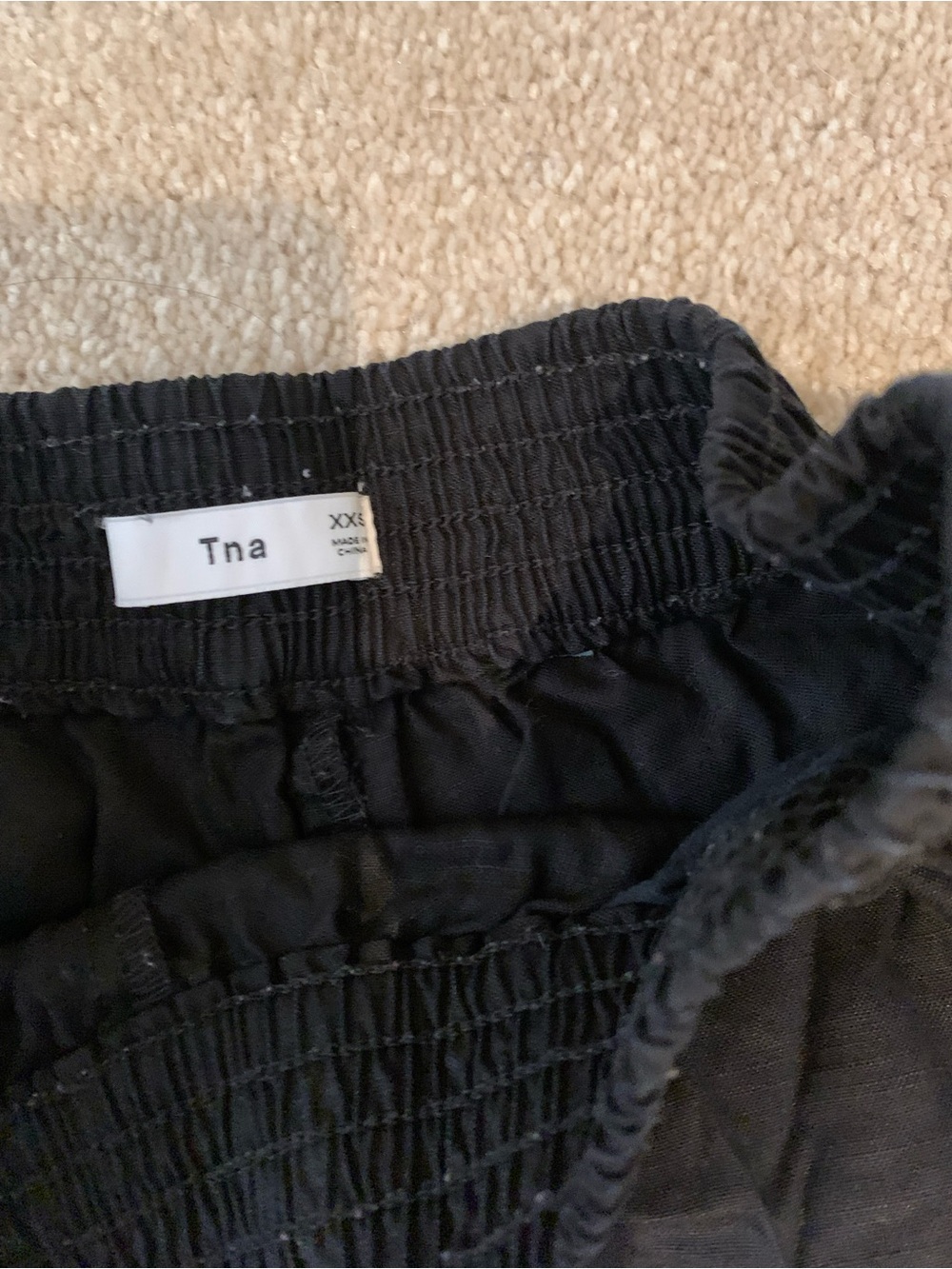 TNA Black Men's Jogger Pants with Elastic Waist